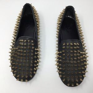 UNIF Hellraisers Gold Studded Loafer Size 6